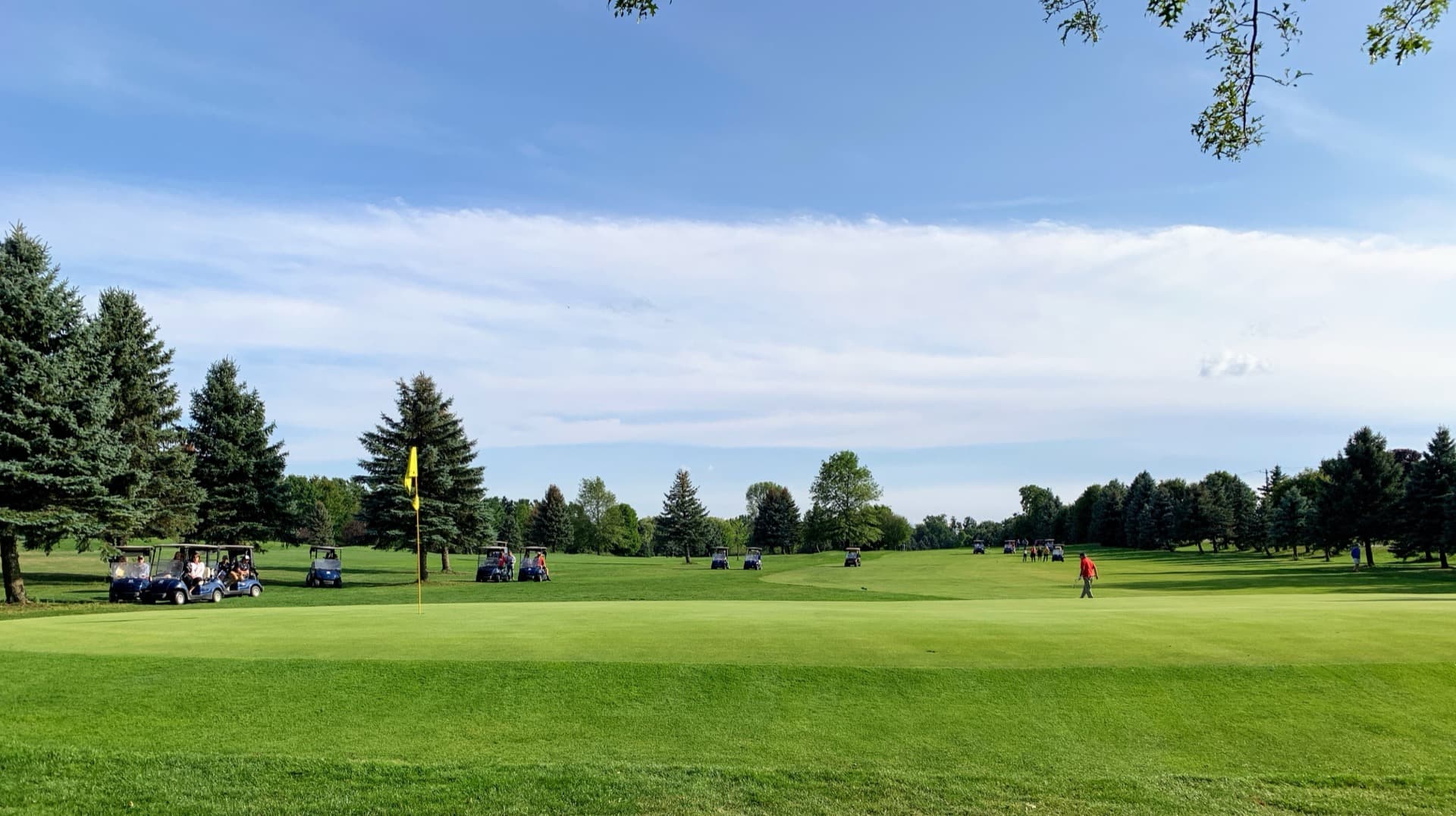 Silver Lake Golf Course fairway panorama